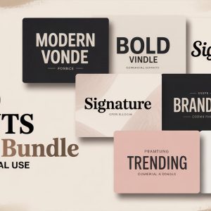 1600+ Fonts Mega Bundle FREE Download | Modern, Bold, Minimal, Vintage, Signature Font Collection for Designers – Commercial Use
