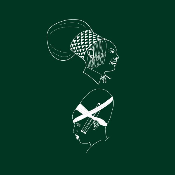 African Culture Line Art Illustration – Editable AI & EPS Vector Source File | Minimalist Tribal Profile Art