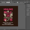 Healing is Hardcore – Bold, Edgy Graphic T-Shirt Design (Editable Vector File) - Image 7