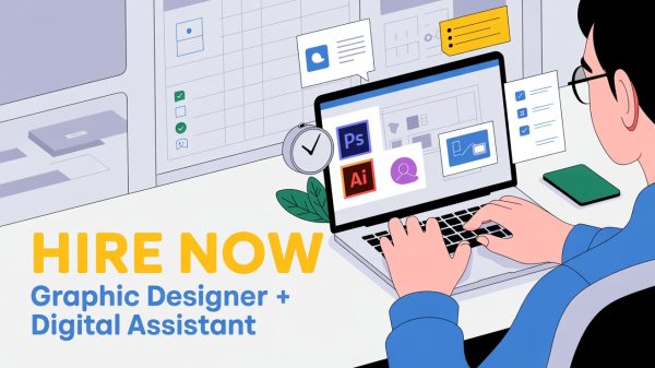 💼 Hire for 6 Months Graphic Design Assistant– Full-Time Creative Support