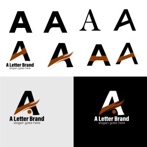 Creative Initial "A" Letter Brand Mark Logo Design – Source File Included