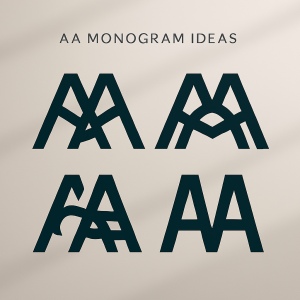 Creative AA Letter Monogram Design Editable vector  Source file  Download