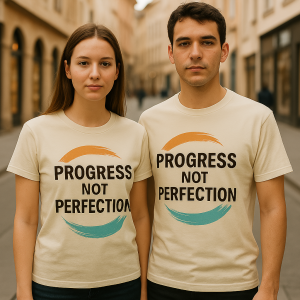 Inspirational Progress Quote Tee| Download Source file